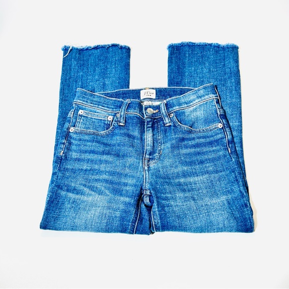 J Crew jeans Billie Demi Boot Crop jeans medium wash women Size 24 - Picture 1 of 12
